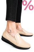 MOCASINI BEJ PIELE NATURALA 3PC01MM
