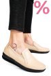Mocasini bej piele naturala 3pc01mm