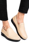 MOCASINI BEJ PIELE NATURALA 3PC01MM