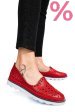 Espadrile rosii piele naturala 9pc73