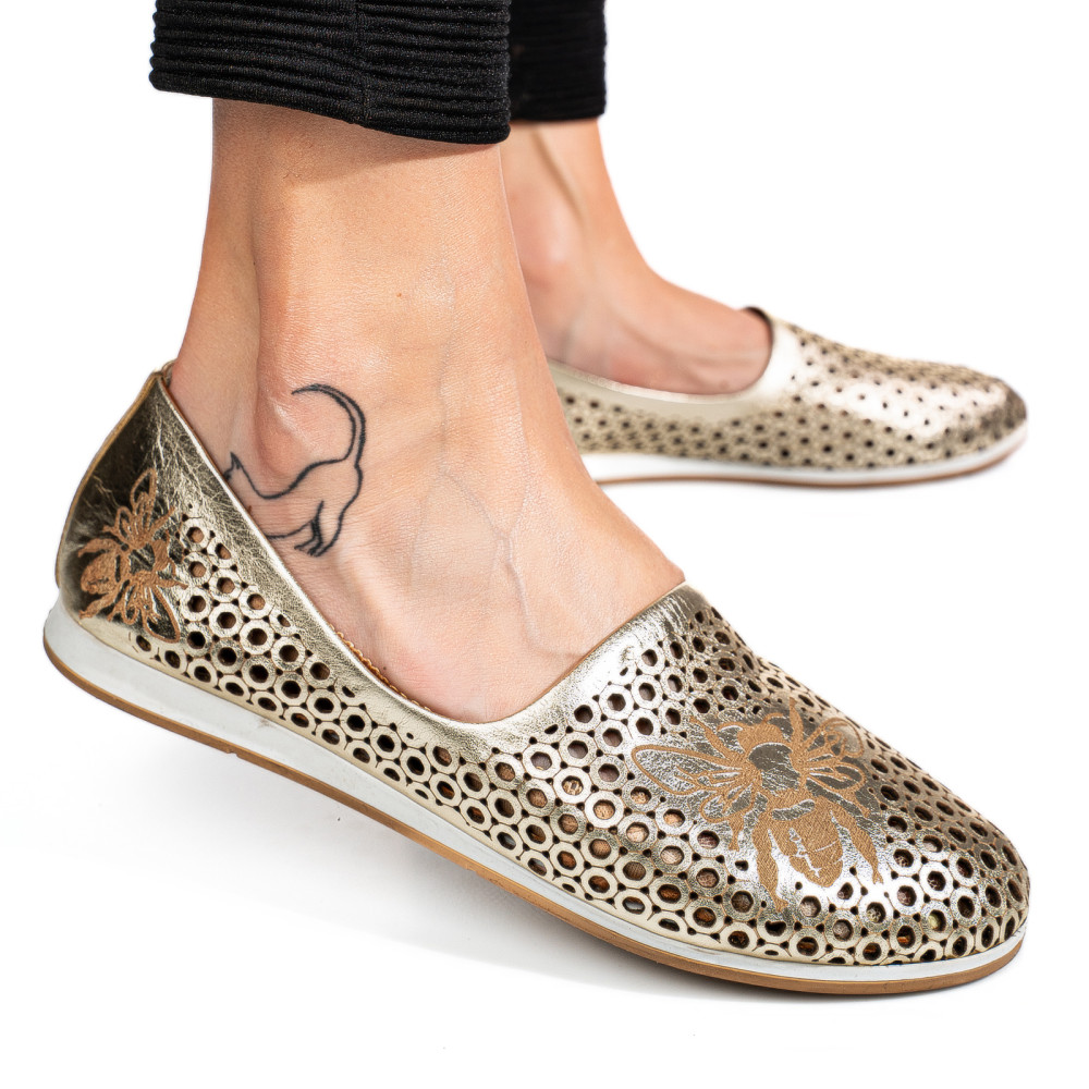 ESPADRILE AURII PIELE NATURALA 3PC03AKA