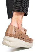 PANTOFI BEJ PIELE NATURALA 2PC005MM