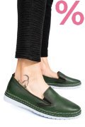 MOCASINI VERZI PIELE NATURALA 0PC36