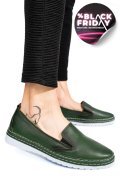 MOCASINI VERZI PIELE NATURALA 0PC36