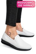 MOCASINI ALBI PIELE NATURALA 3PC01MM