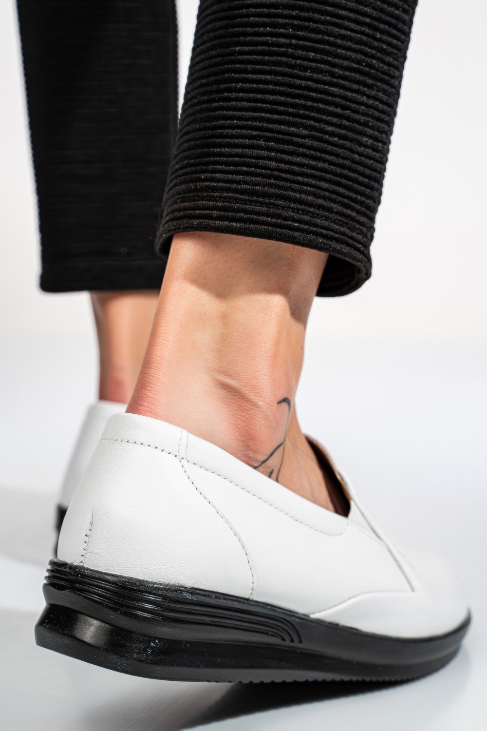 MOCASINI ALBI PIELE NATURALA 3PC01MM