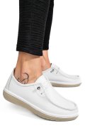 MOCASINI ALBI PIELE NATURALA 1PC960