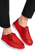 MOCASINI ROSII PIELE NATURALA 1PC960