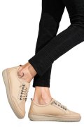 PANTOFI SPORT BEJ PIELE NATURALA 1PC342