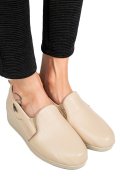 PANTOFI BEJ PIELE NATURALA 0PC3AKA