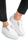 MOCASINI ALBI PIELE NATURALA 1PC44