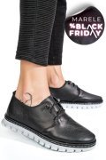 PANTOFI NEGRI PIELE NATURALA 1PC50MM