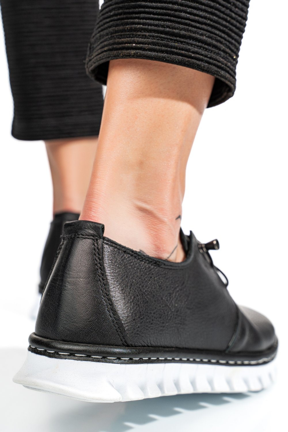 PANTOFI NEGRI PIELE NATURALA 1PC50MM