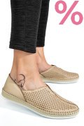 PANTOFI SPORT BEJ PIELE NATURALA 1PC323