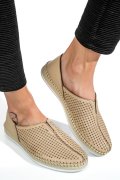 PANTOFI SPORT BEJ PIELE NATURALA 1PC323
