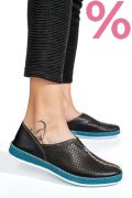 PANTOFI SPORT NEGRI PIELE NATURALA 1PC323