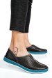 Pantofi sport negri piele naturala 1pc323