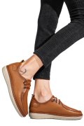 MOCASINI MARO DESCHIS PIELE NATURALA 1PC44