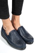 PANTOFI ALBASTRI PIELE NATURALA 6PC02
