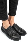 PANTOFI SPORT NEGRI PIELE NATURALA 5PC00