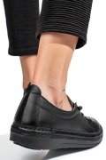 PANTOFI SPORT NEGRI PIELE NATURALA 5PC00