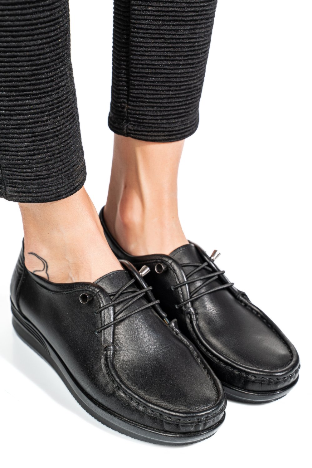 MOCASINI NEGRI PIELE NATURALA 3PC03