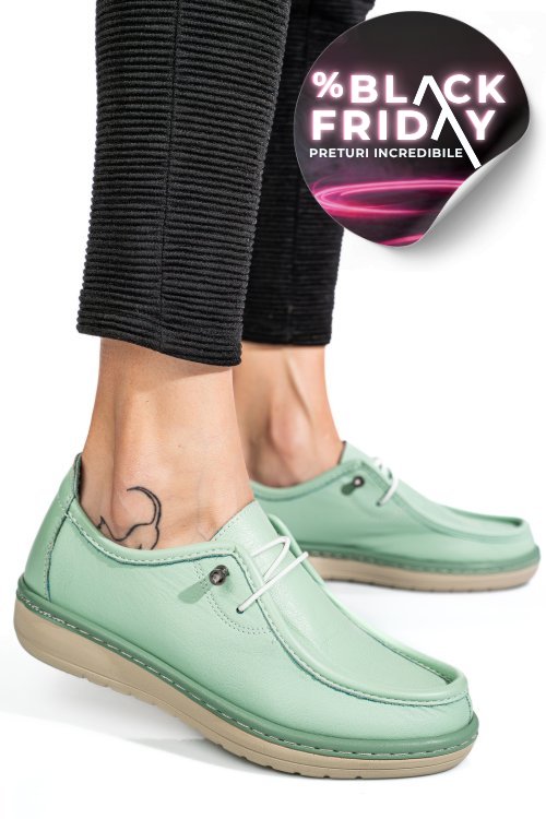 Mocasini olive piele naturala 1pc960