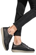PANTOFI SPORT NEGRI PIELE NATURALA 1PC342