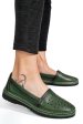 Espadrile verzi piele naturala 9pc0