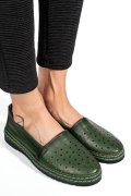 ESPADRILE VERZI PIELE NATURALA 9PC0