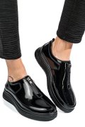 MOCASINI NEGRI PIELE NATURALA LACUITA FSP002287