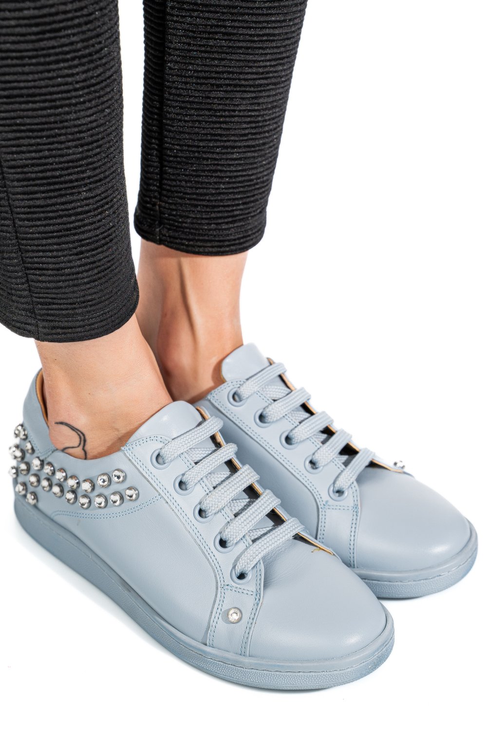 PANTOFI SPORT ALBASTRI PIELE NATURALA 9SPC361