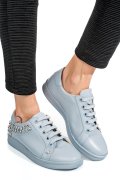 PANTOFI SPORT ALBASTRI PIELE NATURALA 9SPC361