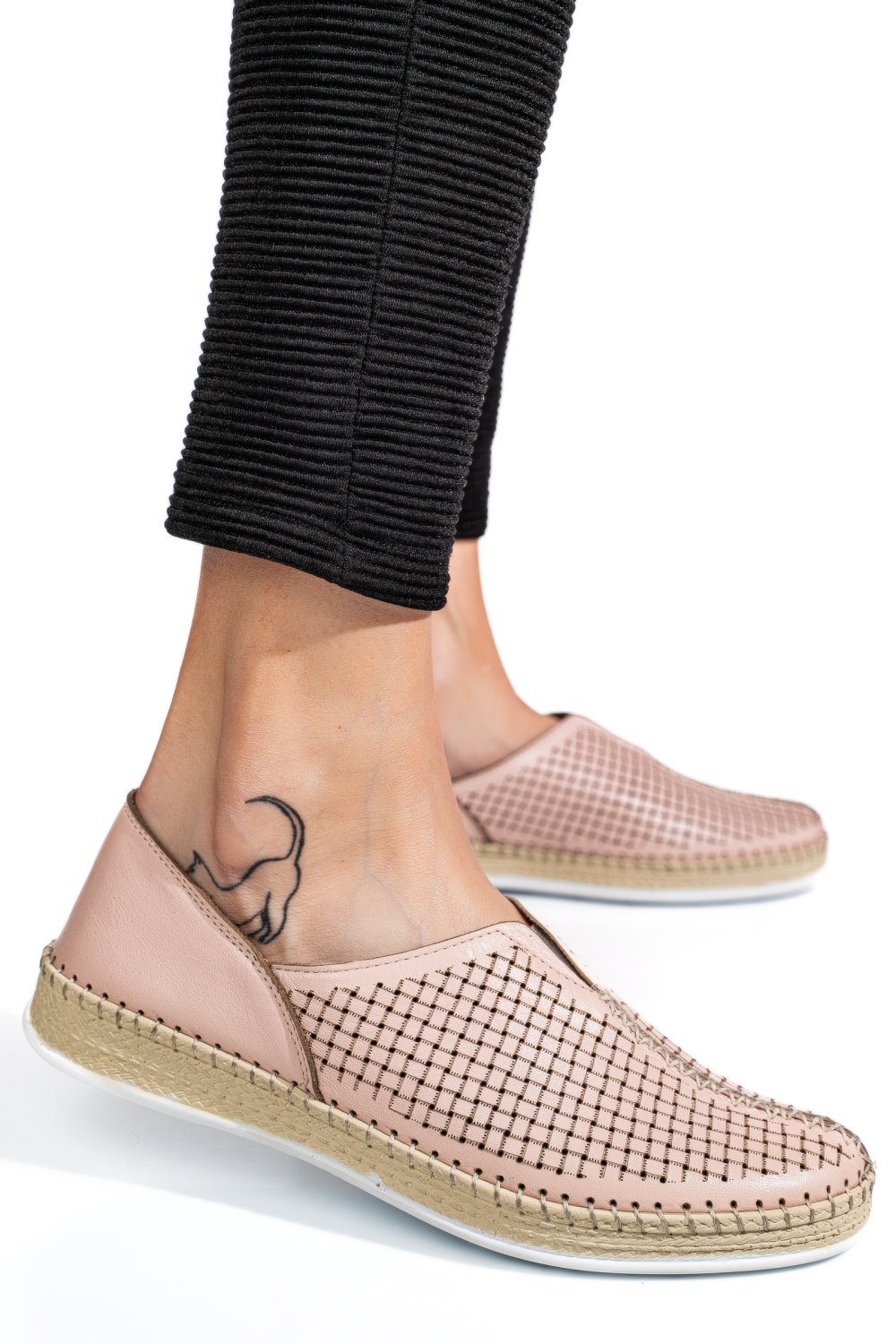 PANTOFI SPORT ROZ PIELE NATURALA 1PC32-3