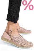 PANTOFI SPORT ROZ PIELE NATURALA 1PC32-3