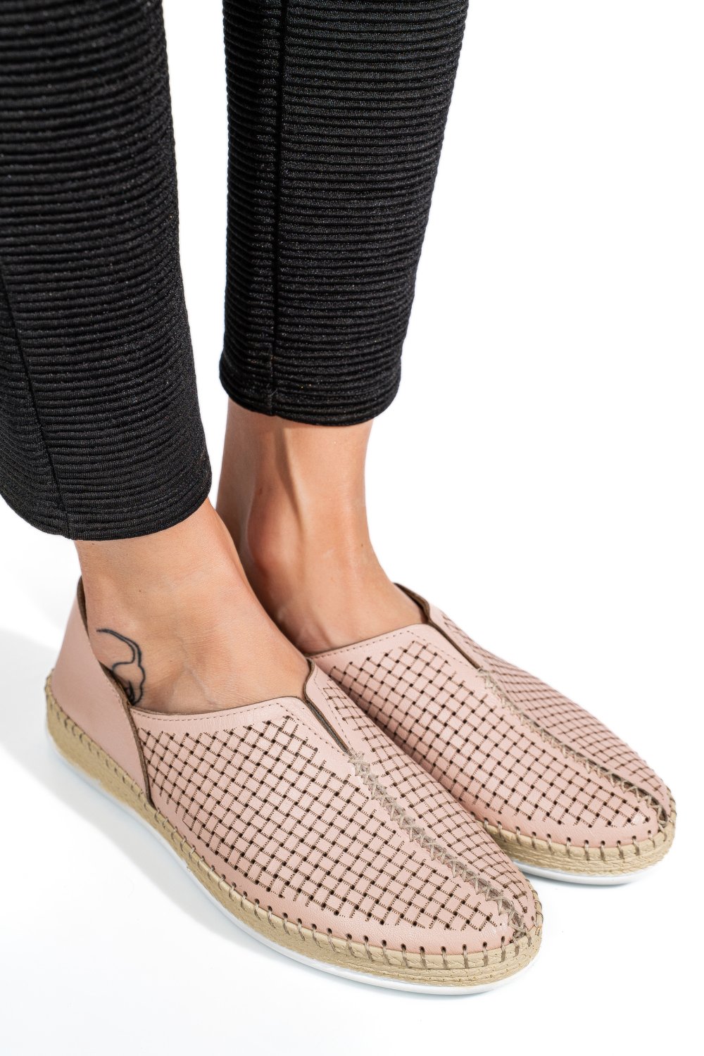 PANTOFI SPORT ROZ PIELE NATURALA 1PC32-3