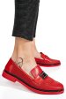 Pantofi rosii piele naturala 1pc121