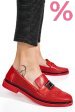 Pantofi rosii piele naturala 1pc121