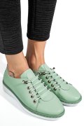 PANTOFI SPORT OLIVE PIELE NATURALA 1PC17