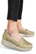 Pantofi olive piele naturala 2pc007