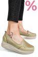 Pantofi olive piele naturala 2pc007