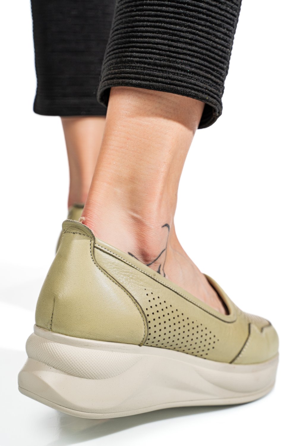 PANTOFI OLIVE PIELE NATURALA 2PC007