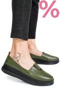 MOCASINI VERZI PIELE NATURALA 1PC987