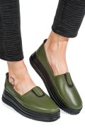 MOCASINI VERZI PIELE NATURALA 1PC987