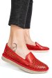 Espadrile rosii piele naturala 1pc03