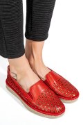 ESPADRILE ROSII PIELE NATURALA 1PC03