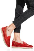 ESPADRILE ROSII PIELE NATURALA 1PC03