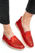 ESPADRILE ROSII PIELE NATURALA 1PC03