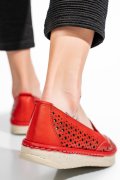 ESPADRILE ROSII PIELE NATURALA 1PC03