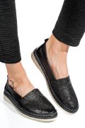 ESPADRILE NEGRE PIELE NATURALA 9PC0